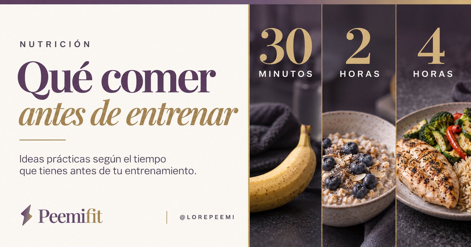 Qué comer antes de entrenar: guía de nutrición pre-entreno